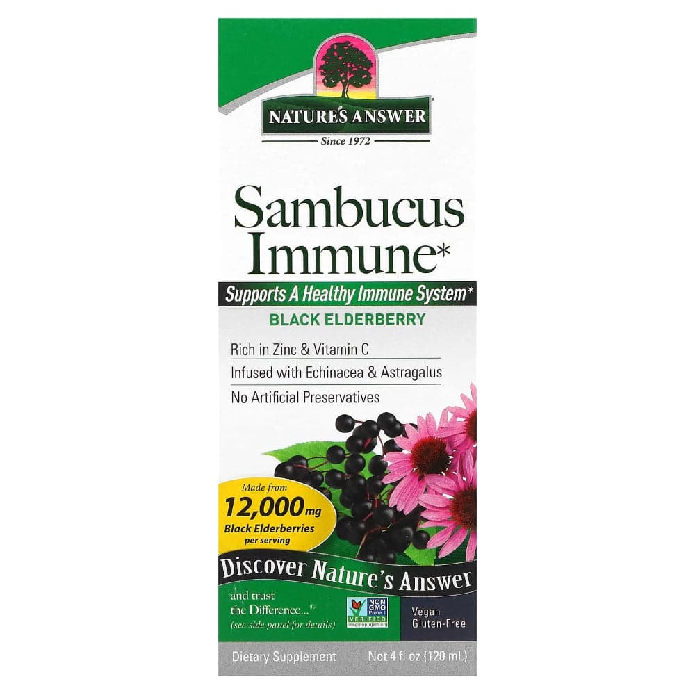 Nature's Answer Sambucus Immune Schwarz Elderberry Vitamin – 4oz