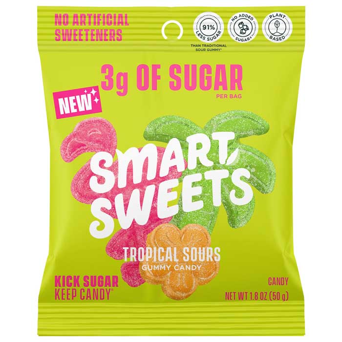 SmartSweets – Tropical saure Bonbons Gummy Süßigkeiten, 1,8 Unzen