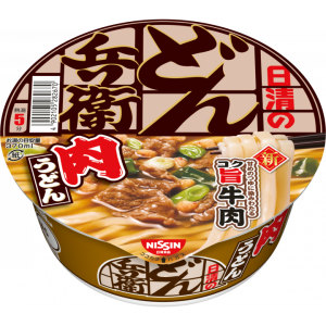 Nissin Donbei Niku Udon Instant-Nudeln (Packung mit 3) – 86g