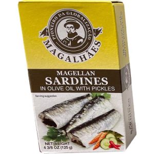Magellan – Sardines in Olivenöl mit Gurken – 125 g