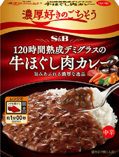 S&B, Noukou-Serie, Rindfleisch Demi-Glace, 150g in 1 Packung, Retorte verpackt Curry, mittel Hot