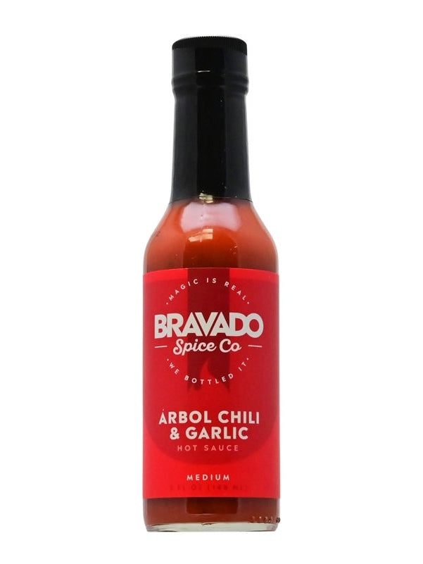 Chilisauce Bravado Spice Co Arbol Chili & Knoblauch mittel 5 oz Hitze 5
