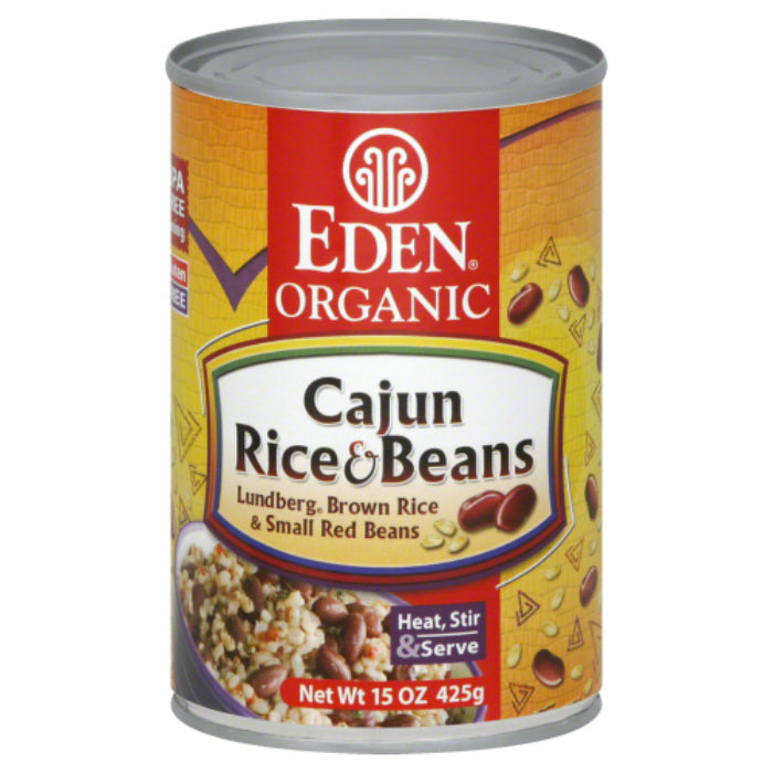 Eden Foods Reis n Bohne cajun sml re 15 oz – Packung mit 1 Stück
