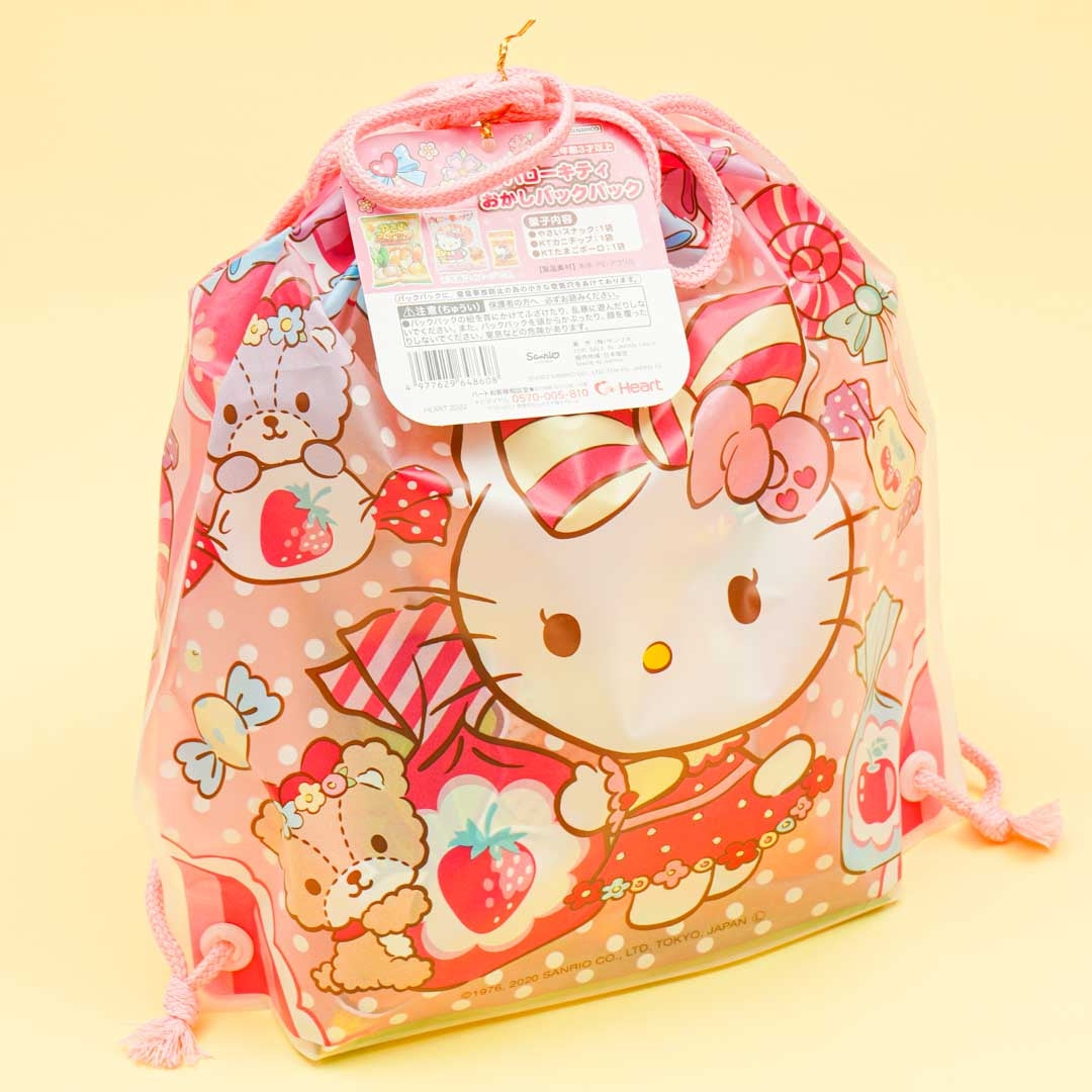 Hello Kitty Kordelzugbeutel mit Snacks