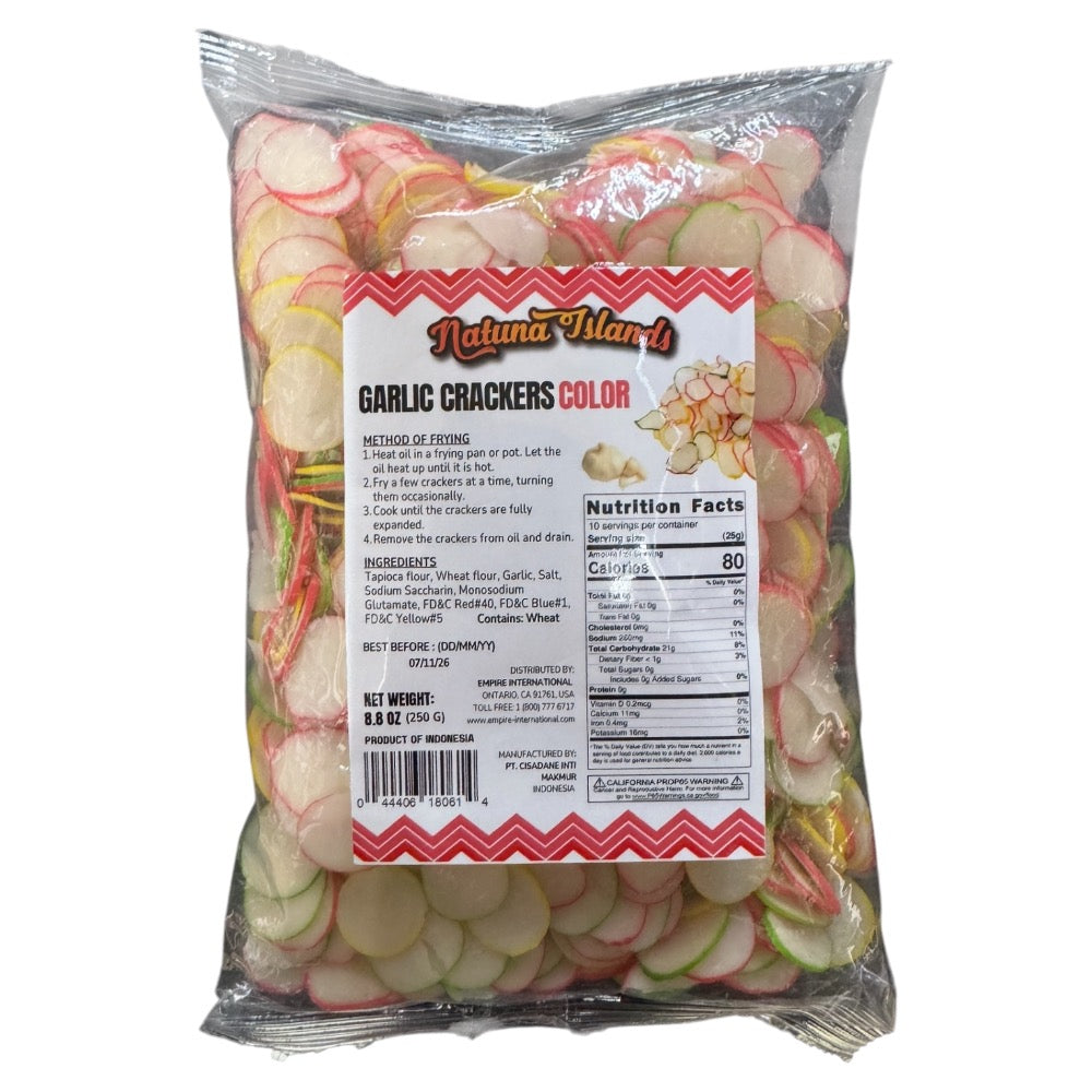 Natuna Inseln Knoblauch Crackers Farbe