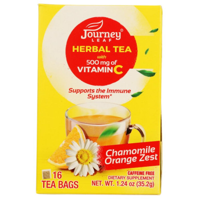 Journey Leaf – Tee Kamille Orange Zest 1,24 Oz – Packung mit 8