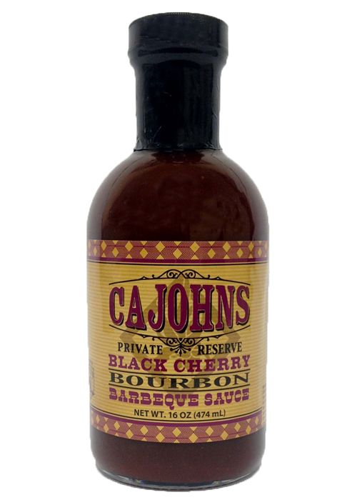 Cajohns Schwarz Kirsche Bourbon Grillsauce, 16oz