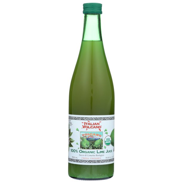 Italienischer Vulkan Bio Limettensaft – 500ml Packung mit 12