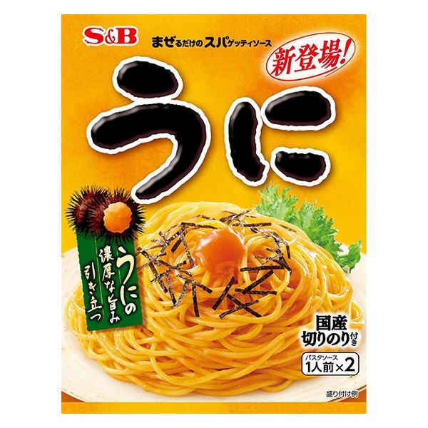 S&B, Spaghettisauce, Mazerudake, Uni, Seeigel, 52g