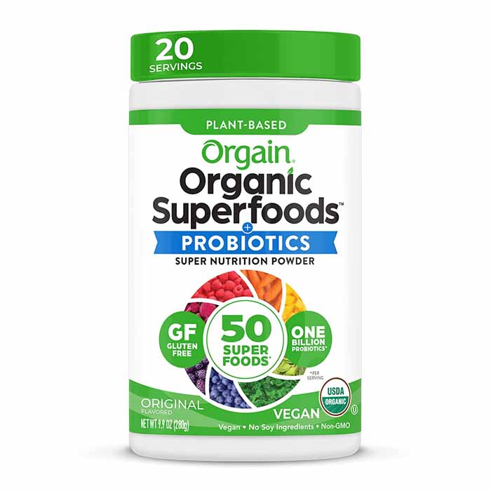 Orgain – Bio Superfoods Pulver mit Probiotika – Original, 0,62 lb