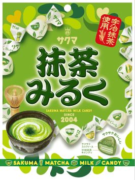 Sakuma, Matcha-Milch, Matcha-Grüntee und Milch-hart Süßigkeiten, 58g