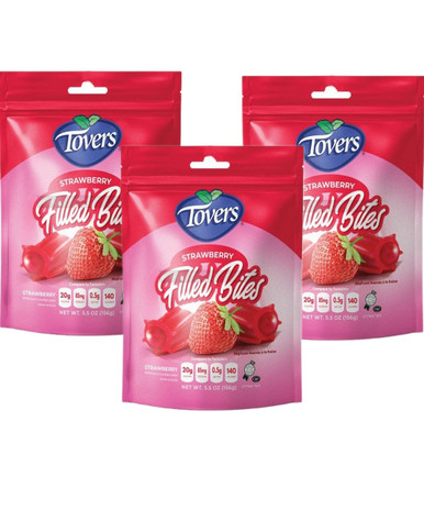 Tovers Erdbeer gefüllt Bites, 5,5 oz (Packung mit 3)