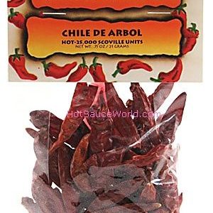 Des Arbol ganze Chilis, 0,75 oz.