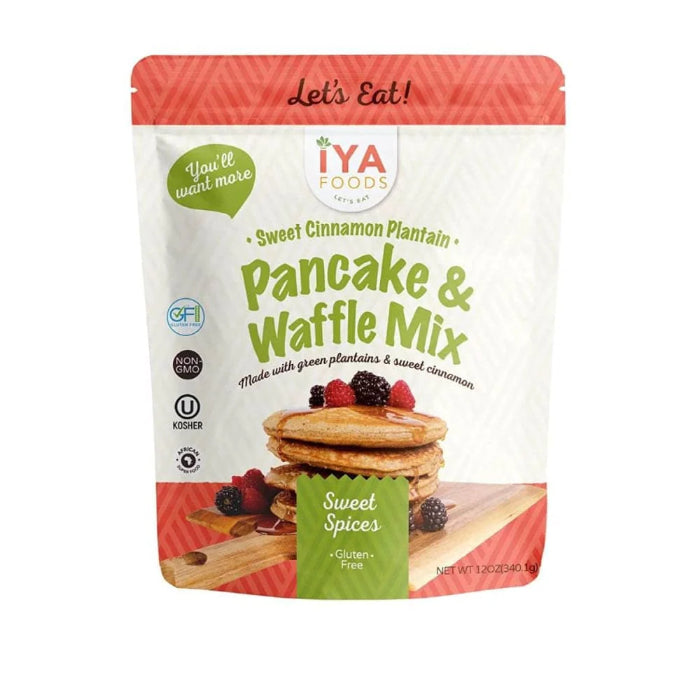 Iya Foods LLC – Mischung süß Zimt Waffel Pancake 12 Oz – (Packung mit 6)