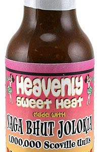 Heavenly süße Hitze mit Naga Bhut Jolokia scharfe Sauce, . – 5oz