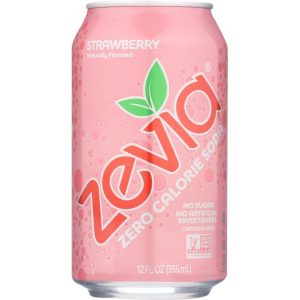 Zevia Soda Zero Calorie Erdbeerdosen 6, 72 Oz – 4er Packung
