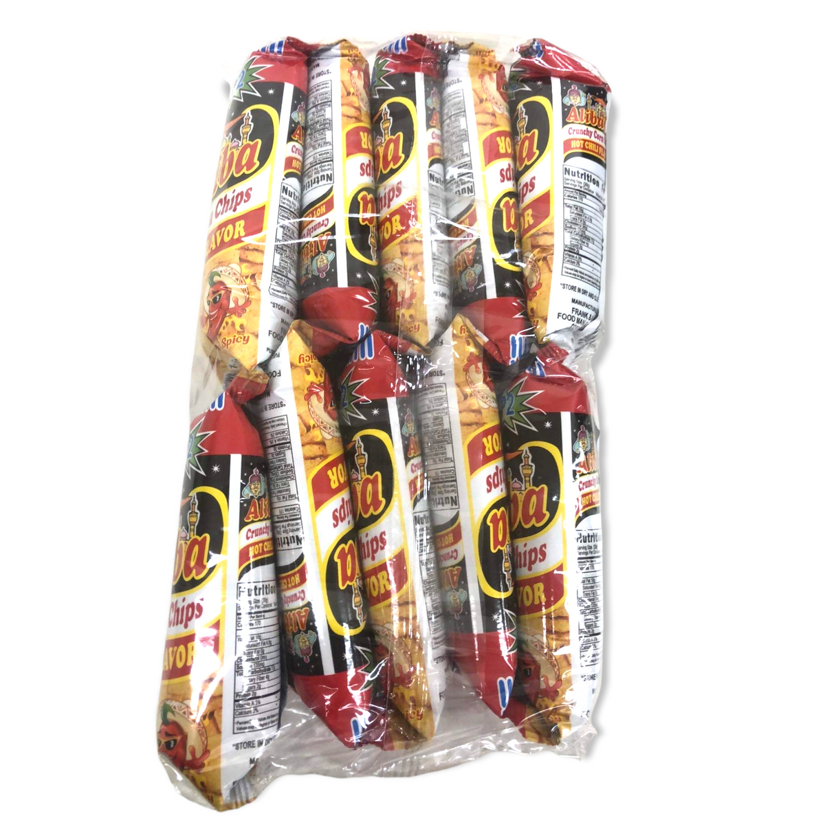 Alibaba knusprig Maischips – Heißer Chiligeschmack 10g x 10