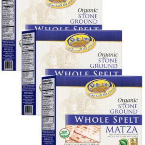 Shibolim Spelt Matza Cracker, organischer Ganzspelz, 10,5 Unzen (Packung mit 3)