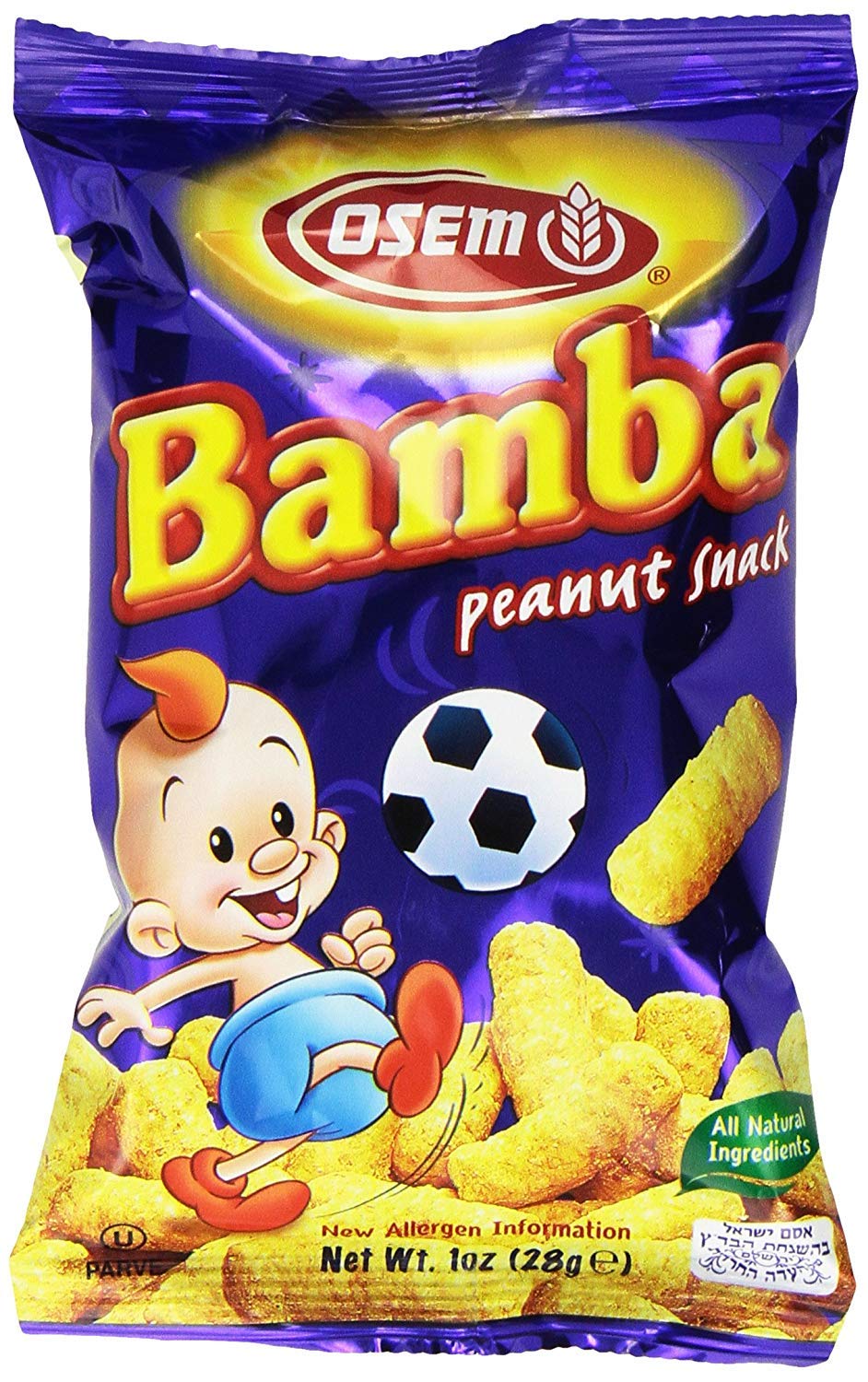 Bamba – Erdnuss-Snack, 1 Unze – Packung mit 24