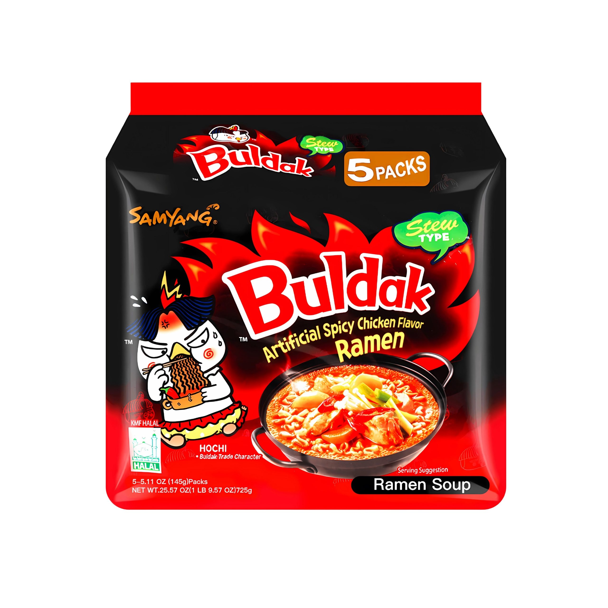 Samyang Buldak Stew Type Heiße Hähnchen-Ramen (5 Packungen) (Korea)
