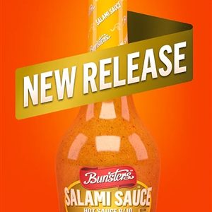 Bunsters Salami 8/10 Heat scharfe Sauce. – 8oz