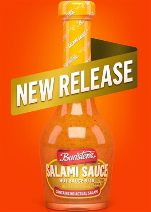 Bunsters Salami 8/10 Hitze Chilisauce, 8oz