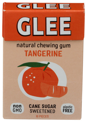 Glee Gum – Gum Tangerine, 16 Stück (Packung mit 12 Stück)