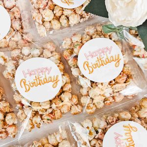 Birthday Popcorn-Gefälligkeiten