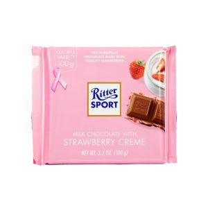 Ritter Sport Milchschokolade mit Erdbeer-Crème-Bar (deutsch)