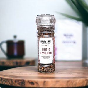 Burlap & Barrel lila Pfefferkörner mit Schleifer – Single-Ursprung spic