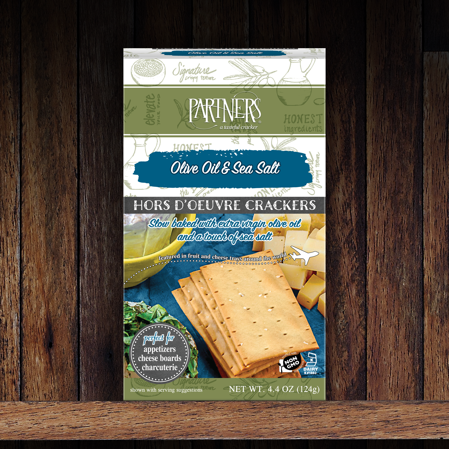 Partner Crackers – Olivenöl & Meersalz Hors d'Oeuvre Crackers