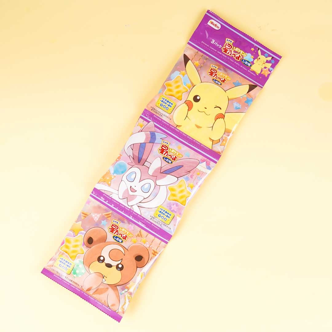 Pokémon Hoshitabeyo Stern Snacks Mini Packung Set – 3 Stück