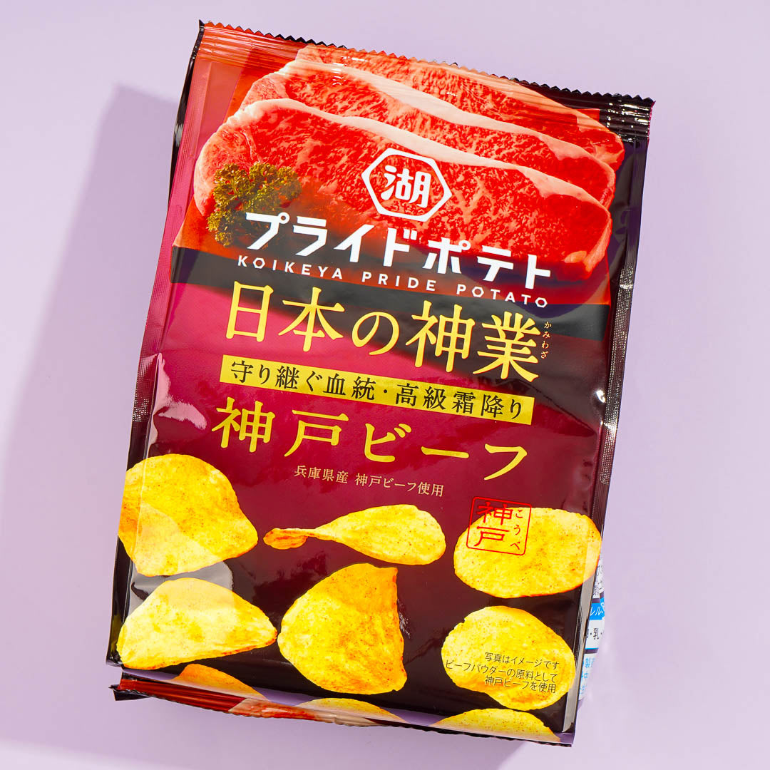 Koikeya Pride Kartoffelchips – Japanisches Wunder Kobe Rindfleisch