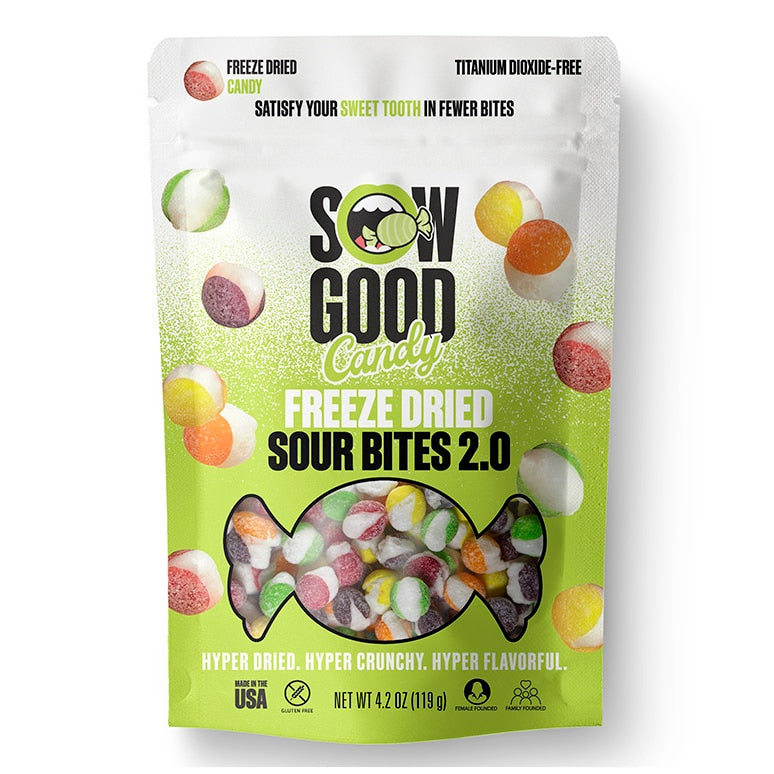 Aussaat gut gefriergetrocknet sauer Bites 2.0
