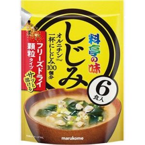 Marukome, Freeze getrocknete Instant-Miso-Suppe, Wassermuscheln, Shijimi, 6 Tassen, – 42g