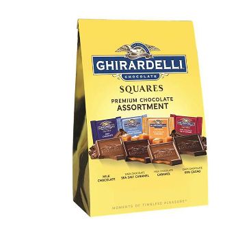 Ghirardelli Premium quadratisches Schokoladensortiment, 18,1 oz