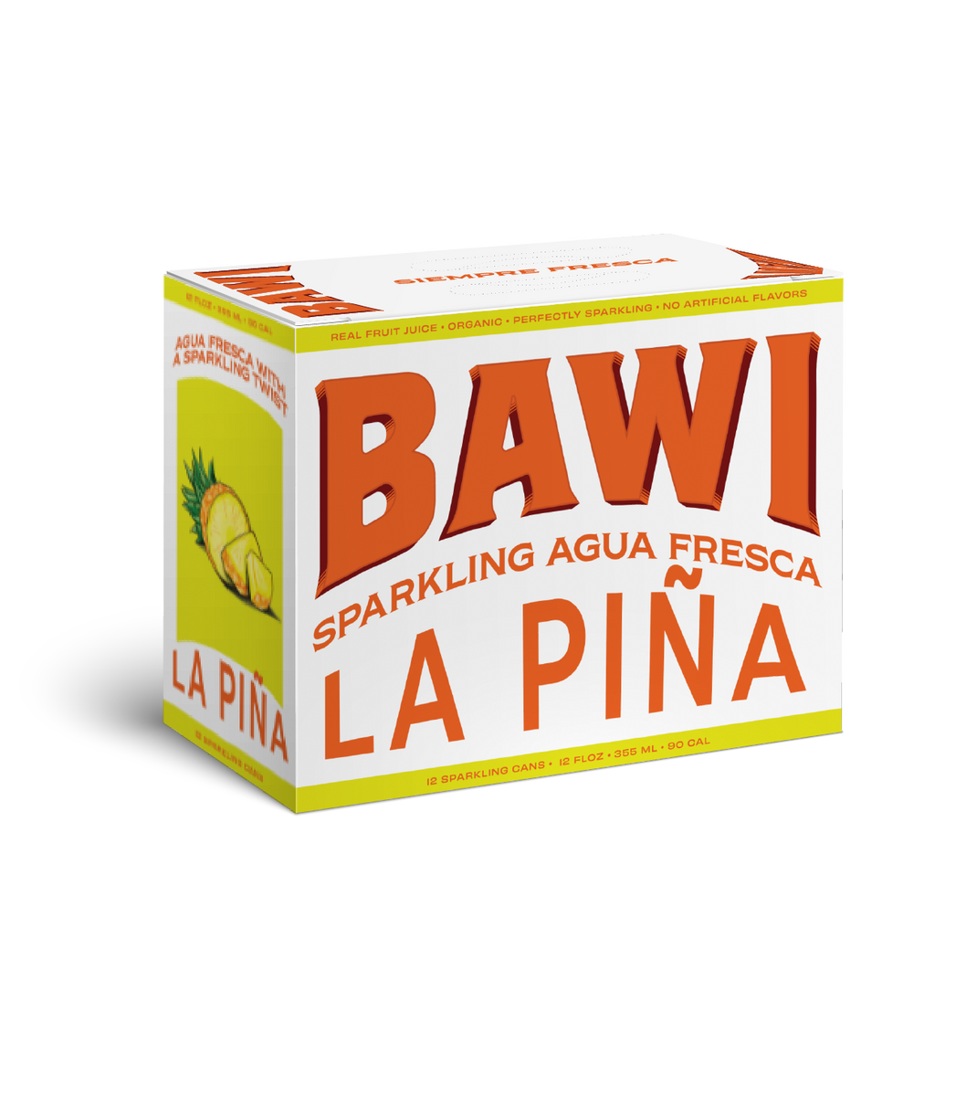 Bawi Agua Fresca LA PIÑA (Apfel) Dose – 12 Dosen x 12 Unzen (355 ml)
