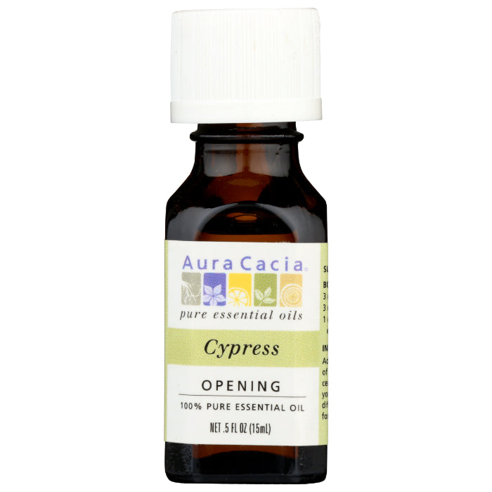 Aura Cacia Ätherisches Öl Zypresse, 0,5 oz (Packung mit 1)