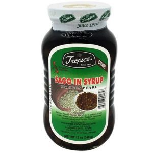 Tropics Sago in Sirup Tapioka Perle – Karamell – 12 OZ