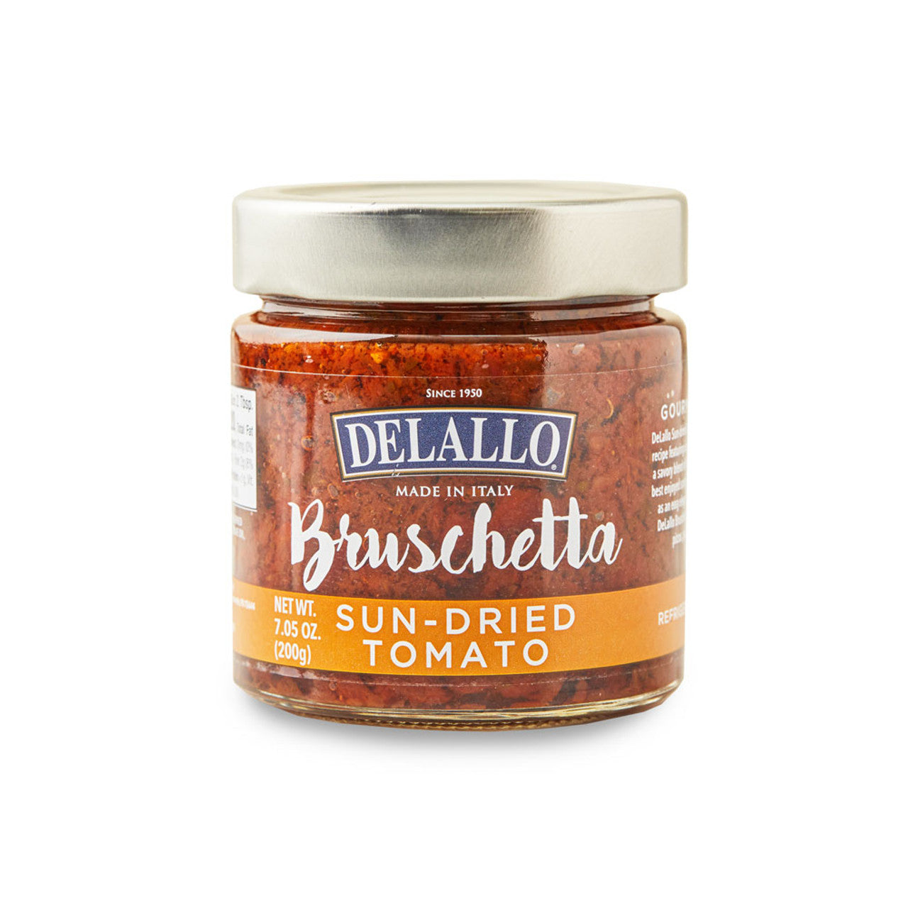Delallo Bruschetta Sundried Tomate 7.05 Oz – Packung mit 6 Stück