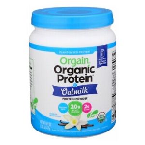 Orgain Protein Hafer Milchpulver Vanille Bio 16,9 Unzen – Packung mit 1 Stück