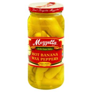 Mezzetta Pfefferbanane heiß, 16 Unzen – Packung mit 6 Stück