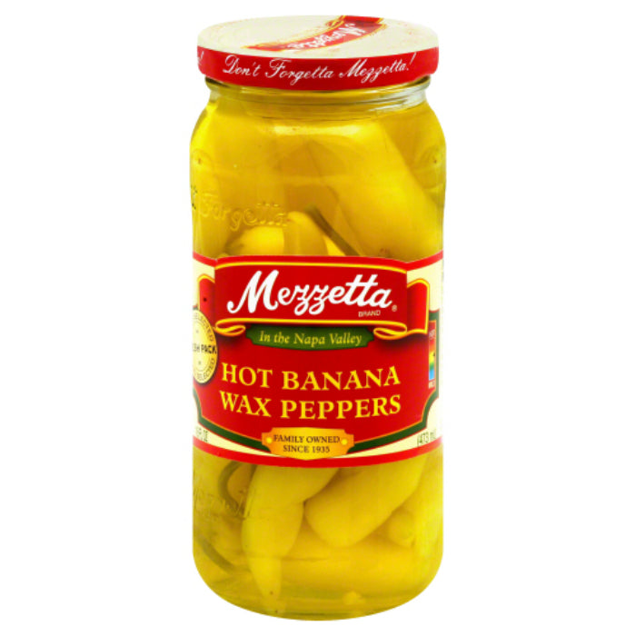 Mezzetta – Pfeffer Banane heiß, 16 Unzen – Packung mit 6
