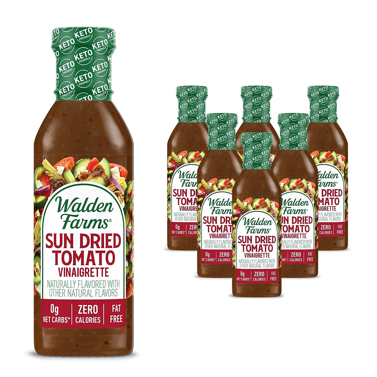 Walden Farms Dressing Calorie-Free Italienische getrocknete Tomate 12 Fl – Pac