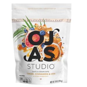 OJAS Studio – Energy Bites Ingwer Zimt und Chia – 7,9 Unzen