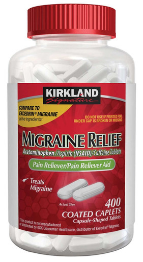 Kirkland Signature Migräne Relief, 400 beschichtete Kappen