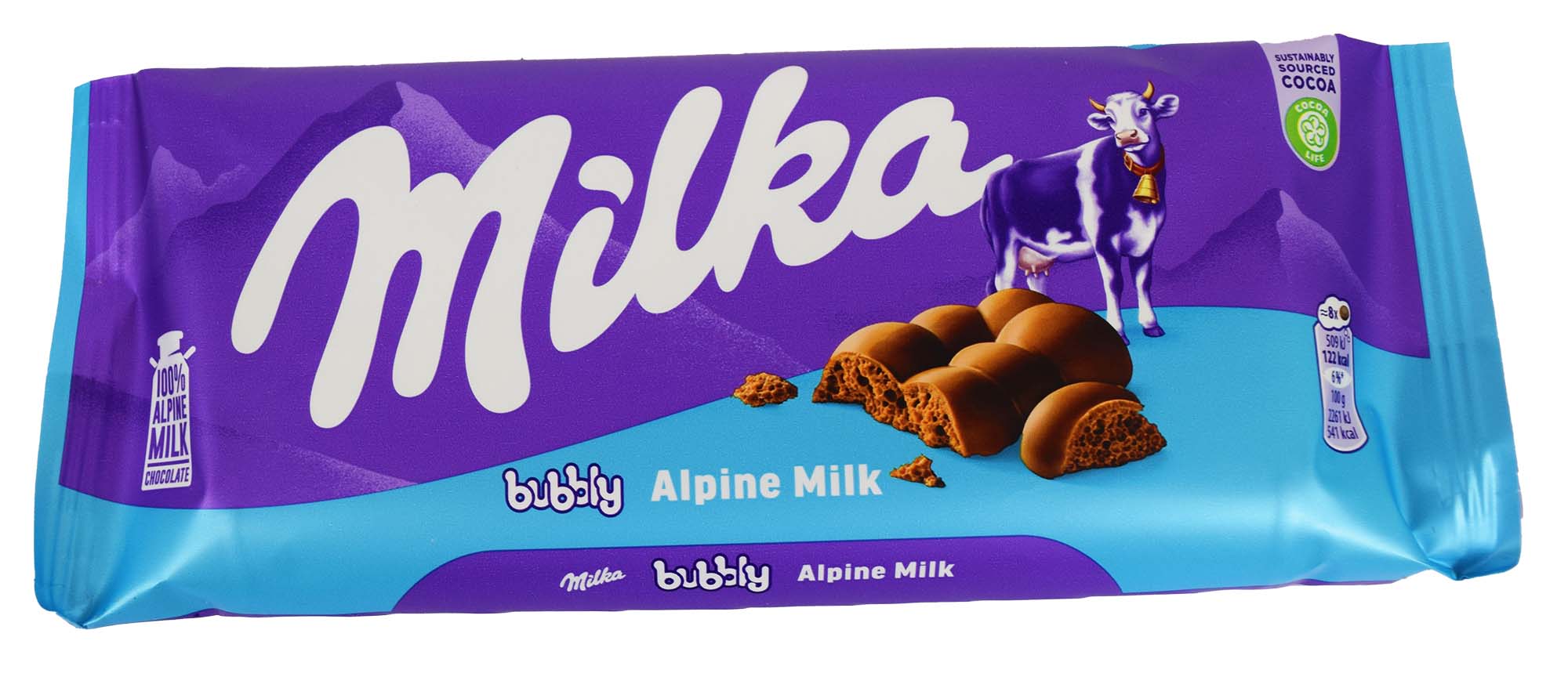 Milka Bubbly Alpine Milch – – 100g