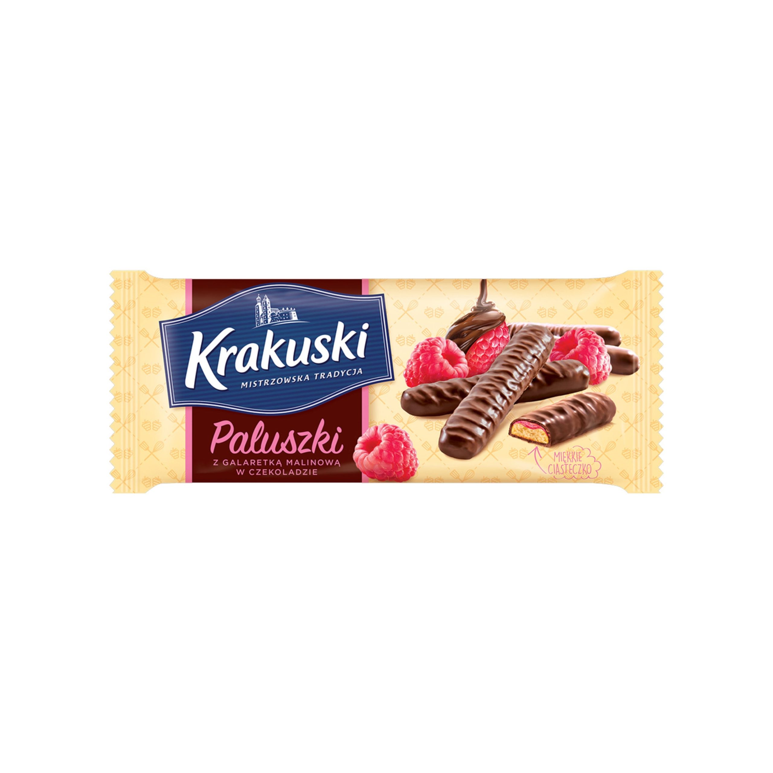 Krakuski Schokoladenfinger mit Himbeere (Polen)