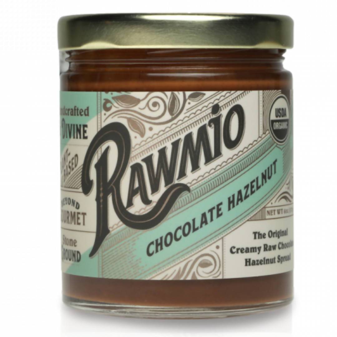 Rawmio Schokolade Haselnüsse Spread – 12 Gläser x 6oz
