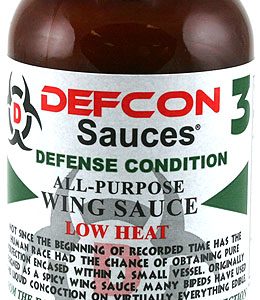 Defcon 3 niedrige Hitze alle Zweck Flügelsauce, . – 8oz